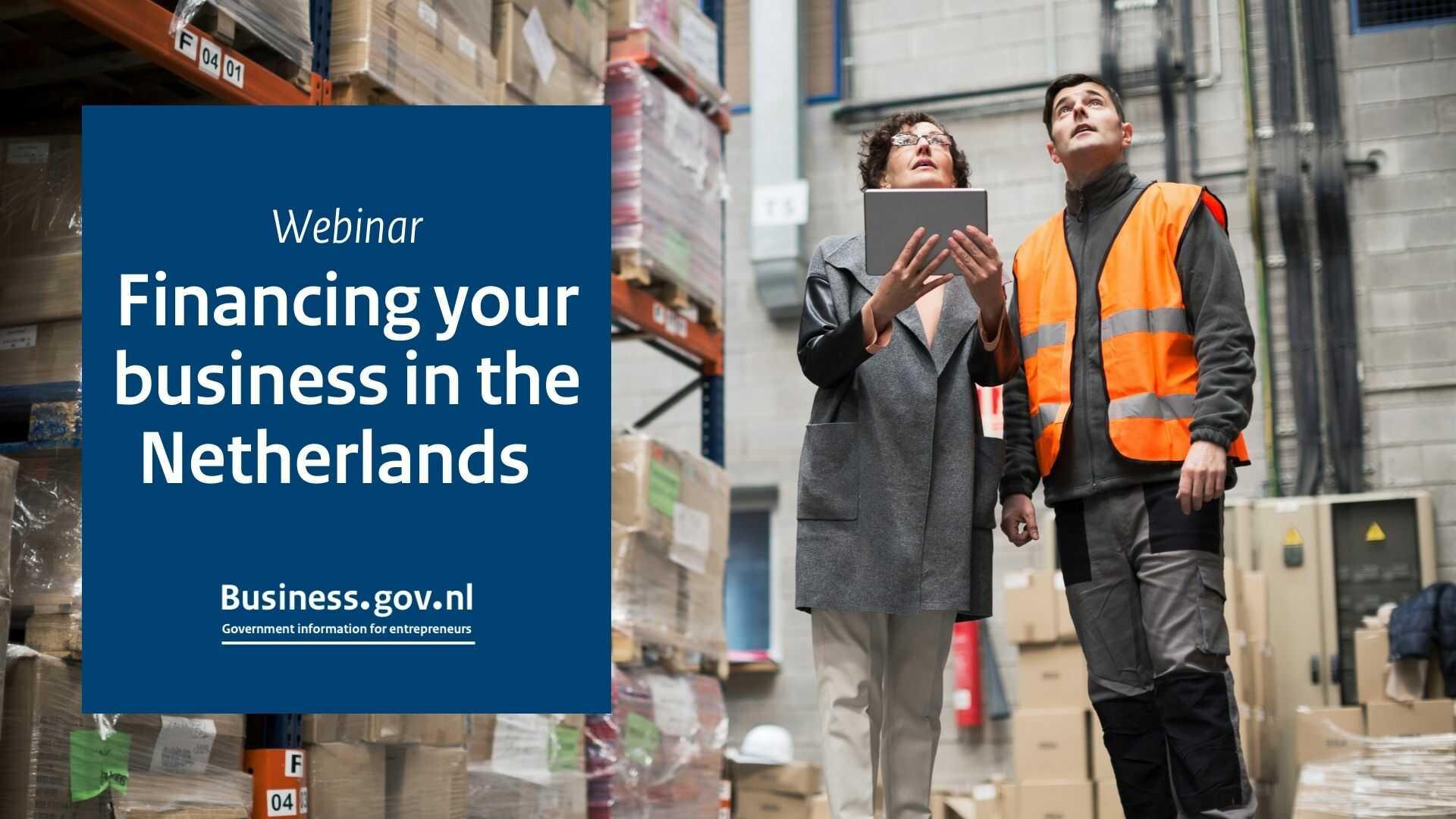 Webinar: Financing your business in the Netherlands